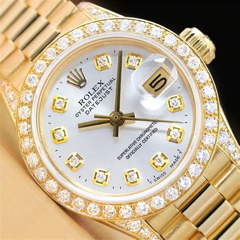 used ladies presidential rolex|18k presidential rolex diamond bezel.